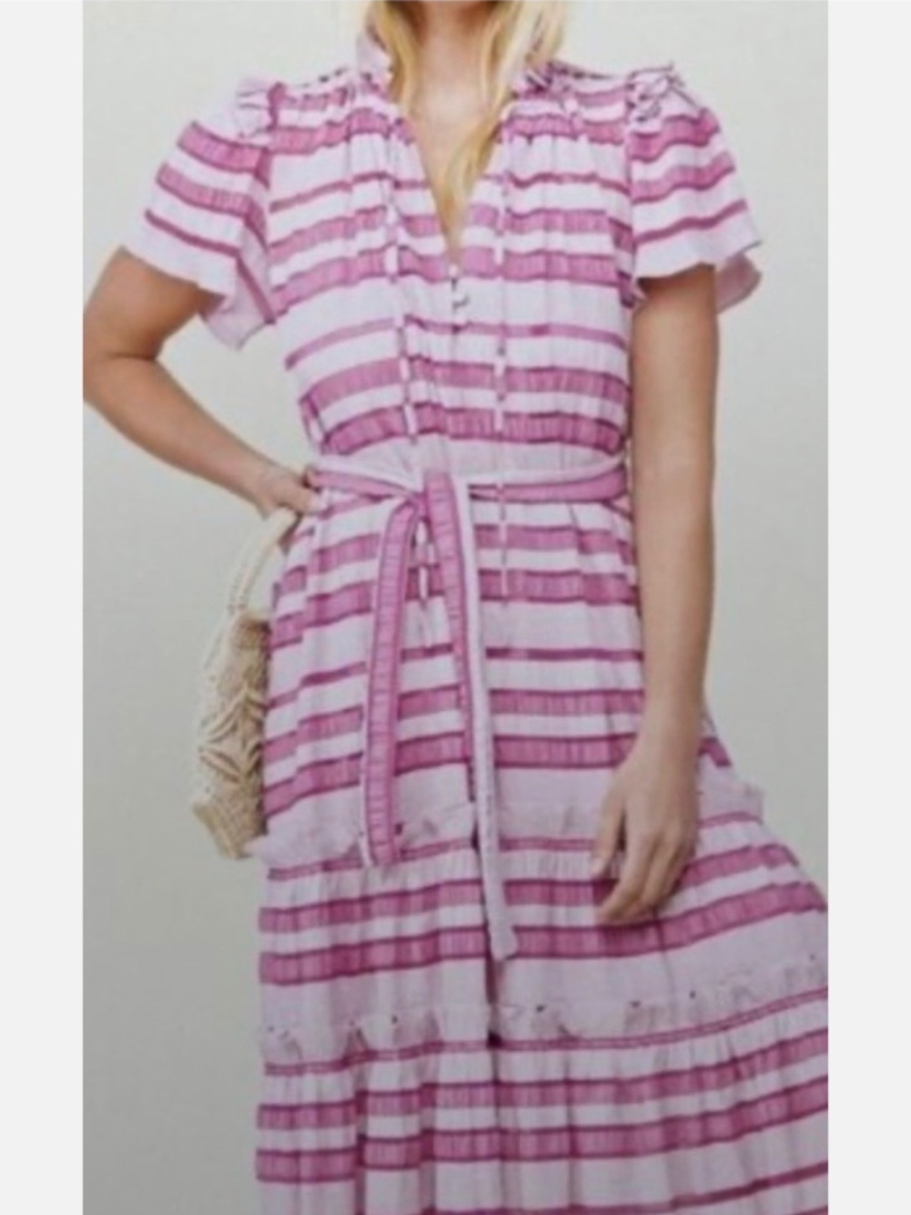 Hunter Bell Matthews Dress in Magenta, Size XS, Excellent Condition!